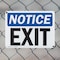 Signmission Exit Sign, Plastic, 10 in W, 7 in H, Exit OS-2PACK-NS-P-710-L-12248 - alternate 6